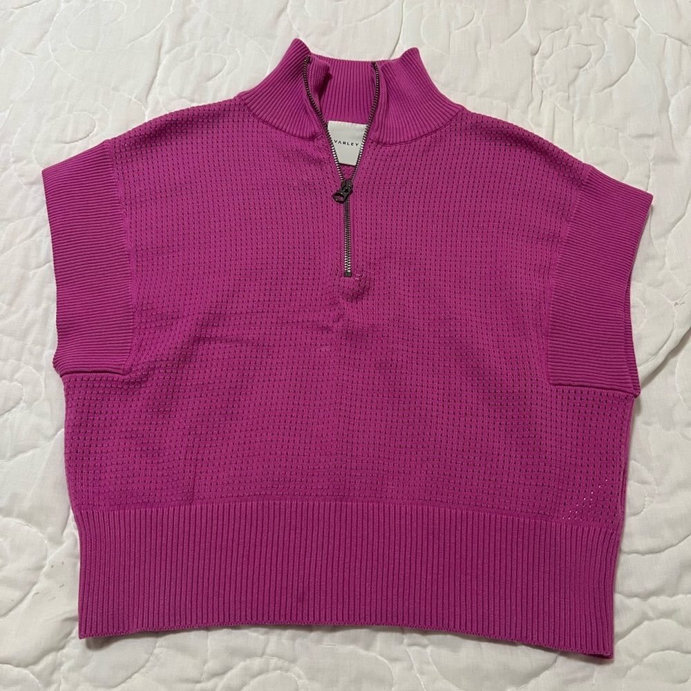 Varley Women's V-Neck Sweater in Vibrant Pink